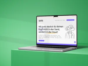 Brand Design für Junis – visuelle Identität eines Tuch-Startups